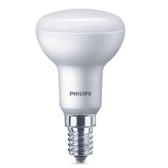 Philips LED Lampe ersetzt 60W, E14 Reflektor R50, weiß, warmweiß, 640 Lumen, nicht dimmbar, 4er Pack