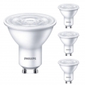 Philips LED Lampe ersetzt 50W, GU10 Reflektor PAR16, weiß, warmweiß, 380 Lumen, nicht dimmbar, 4er Pack