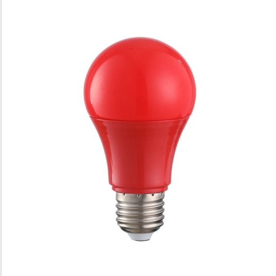 E27 Led 3W  Bunt Glühbirne,Bunten Golf Kugel Glühbirne,Rot Farbige Globe Lichterkette,10er Pack