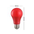 E27 Led 3W  Bunt Glühbirne,Bunten Golf Kugel Glühbirne,Rot Farbige Globe Lichterkette,10er Pack