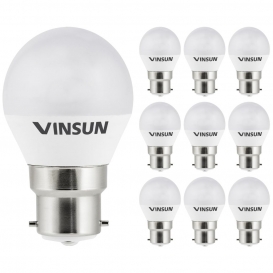 More about 10 Stk. VINSUN® B22 LED Lampe 5W 400lm vgl. 35W Glühlampe warmweiß 160° Abstrahlwinkel