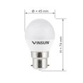 10 Stk. VINSUN® B22 LED Lampe 5W 400lm vgl. 35W Glühlampe warmweiß 160° Abstrahlwinkel