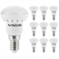 LED Lampen E14 warmweiss - 10x LED E14 3W - E14 LED Reflektor - VINSUN Lampe E14