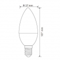 LED 5 Watt Leuchtmittel E14, 400 Lumen, Kerze, neutralweiß