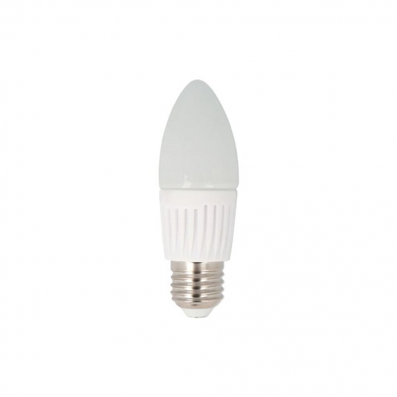 5x LED | E27 C37 | Leuchtmittel | Lampe | | Leuchte | Beleuchtung | Form: Kerze | 7W | 630 Lumen | Dimmbar | neutralweiß