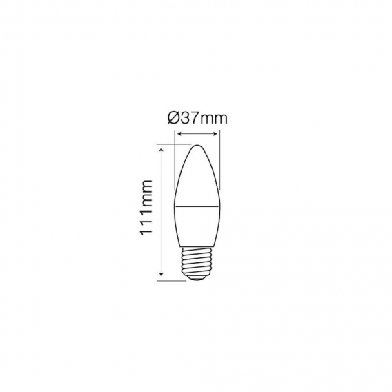 5x LED | E27 C37 | Leuchtmittel | Lampe | | Leuchte | Beleuchtung | Form: Kerze | 7W | 630 Lumen | Dimmbar | neutralweiß