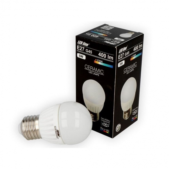 [ 5 Stück ] LED E27 G45 Leuchtmittel 7W 630 Lumen Ceramic Lampe Leuchte Kugel Glüh2700K Warmweiß Energiesparlampen