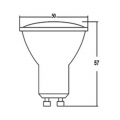 10x GU10 5,5W LED Reflektor Glas (Synthetisch) Leuchtmittel Neutralweiß 4200K 360 lm Dimmbar Spot Strahler