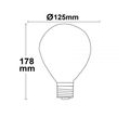 E27 LED Globe Ø12,5cm dimmbar 4W extra Warmweiß 2200K