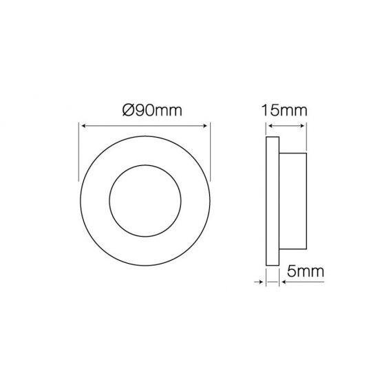 Einbaustrahler GU10 Einbaurahmen Glas Ultra Flach (10mm) Einbauleuchte Ø75mm Bohrloch inkl. GU10 Fassung für LED Leuchtmittel Sc