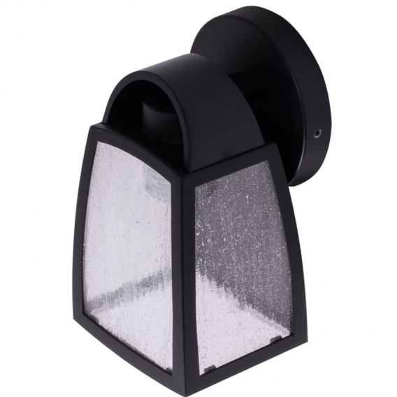 LED Wandleuchte, ALU Glas, schwarz, KELSEY