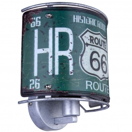 More about LED Wandlampe, Nummernschild Design 1x Route 66, USA