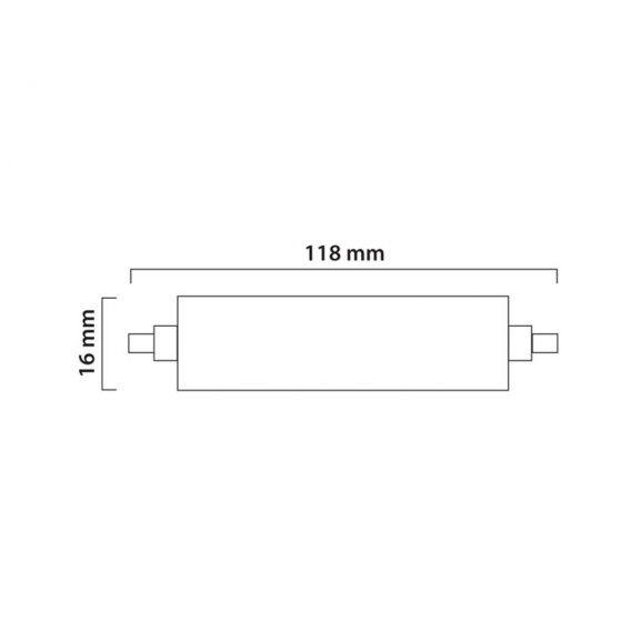 LED line R7s 118mm LED 6W 500 lm Warmweiß 2700K Leuchtmittel SMD 2835 LED Lampe für Fluter Strahler