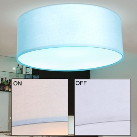 More about RGB LED Deckenlampe, Textil grau, Durchmesser 40 cm, SIMONE