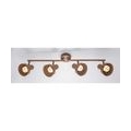 RGB LED Deckenleuchte rost Spots verstellbar L 60 cm, TYCHO