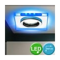 LED Einbauleuchte, blaue Deko LEDs, L 9 cm, SOREN