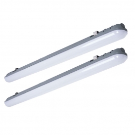 More about 2x LED Wannenleuchten, 3840 Lumen, Neutralweiß, L 148 cm, VT-1548