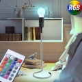 RGB LED Design Tischlampe in weiß für das Wohnzimmer CABLE