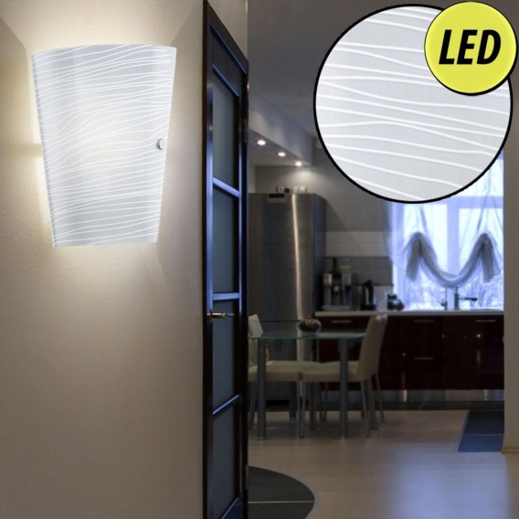 LED Wandleuchte aus Glas für Ihren Wohnraum CAPRICE