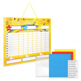 More about Navaris abwischbare Belohnungstafel magnetisch 40x32cm - Kinder Aufgaben Tafel - Magnettafel inkl. 250 Sternchen Magnete Stift -