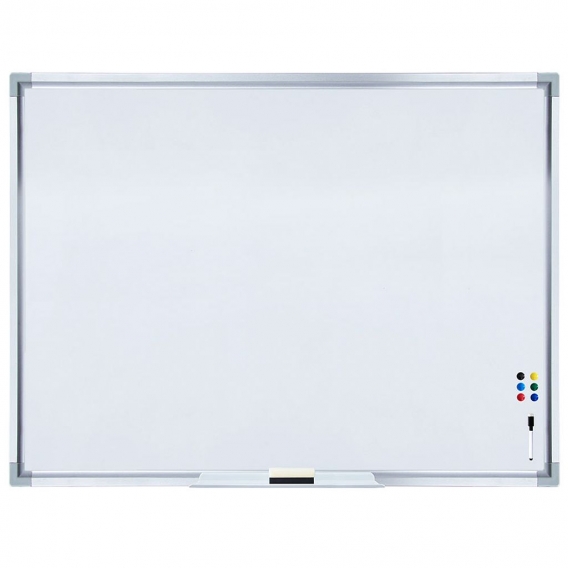 Magnettafel Whiteboard Wandtafel Memoboard Pinnwand Schreibtafel 120 x 90 cm Aluminium Tafel Magnetboard Zubehör Board Magnetpin