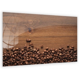 More about Glas Magnettafel HOLZ KAFFEEBOHNEN Glasbild Memoboard Glastafel Wandtafel 90x60 cm