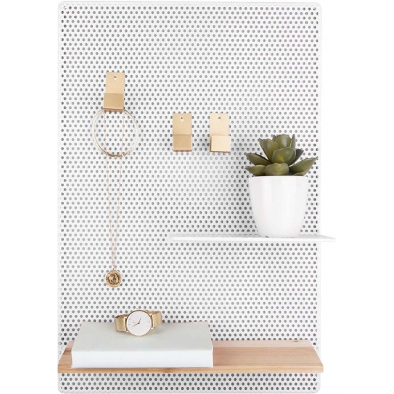 memotafel Perky Mesh34,5 x 52,5 cm Stahl weiß