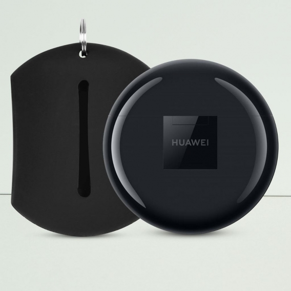 kwmobile 7in1 Hüllen Set kompatibel mit Huawei FreeBuds 3 Kopfhörer - Silikon Schutzhülle Cover Schwarz