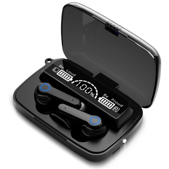 Kopfhörer Ohrhörer für Xiaomi Redmi Note 10 Pro LED Bluetooth 5.1 In-Ear Headset