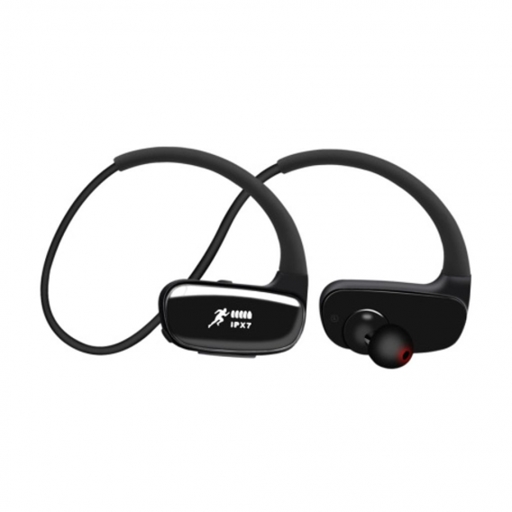 Bluetooth-Kopfhörer IPX7 Wasserdichter 15-Stunden-Akku Schweißfester HD-Stereo mit Mikrofon in-Ear-Ohrhörer Sportkopfhörer Heads