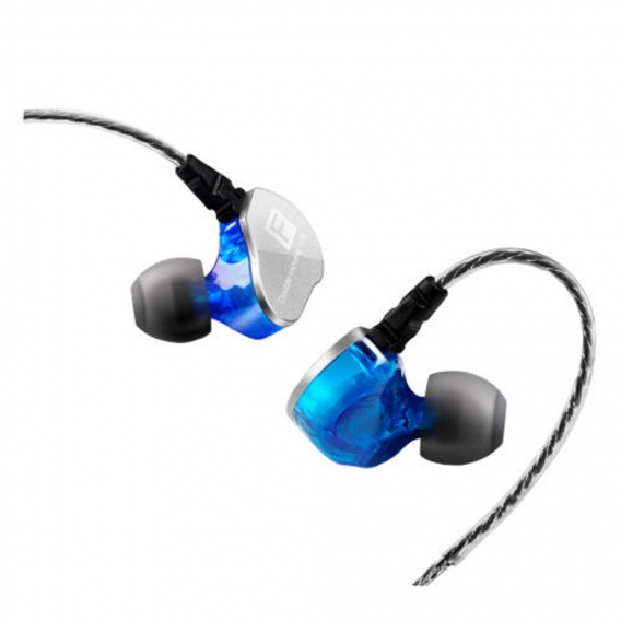 Kopfhörer Kopfhörer im Ohr verdrahtet Ohrstöpsel High Fidelity Headset für Musiker - Blue Farbe Blau