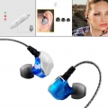 Kopfhörer Kopfhörer im Ohr verdrahtet Ohrstöpsel High Fidelity Headset für Musiker - Blue Farbe Blau