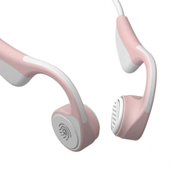 Knochenleitungskopfhörer Bluetooth 5.0 Sports Wireless Headsets Mit Offenem Ohr Farbe Rosa