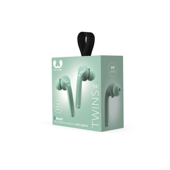 FRESH 'N REBEL Twins Tip True Wireless In-ear Kopfhörer mit Ohrstöpsel, Misty Mint