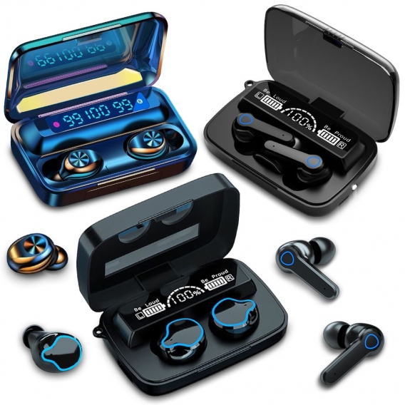 Bluetooth 5.1 Kopfhörer für iPhone 13 12 11 X Xr Xs Mini Pro Max In-Ear Ohrhörer, Farbe:3_TWS F9