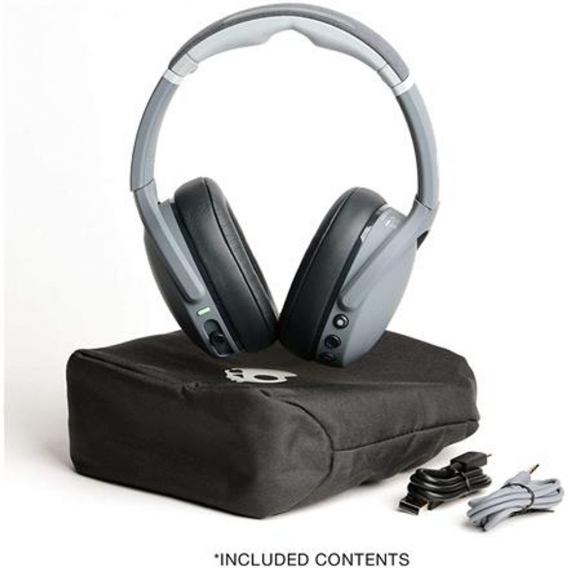 Skullcandy Wireless Kopfhörer Crusher Evo Over-Ear, Mikrofon, Kabellos, Chill Grey