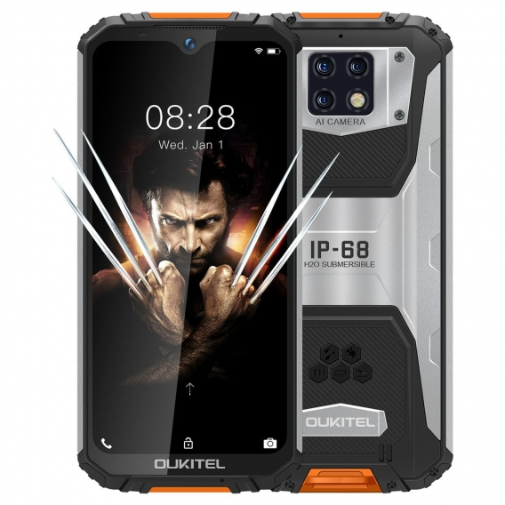 OUKITEL WP6 6,3 Zoll FHD + IP68 Wasserdichte 10000mAh 48MP Dreifach-Rückfahrkamera 6GB 128GB Helio P70 4G Smartphone Globale Ver