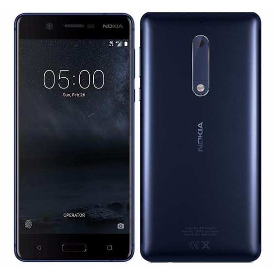 Nokia 5 16GB Android Smartphone Tempered Blue Single Sim TA-1024 Akzeptabel