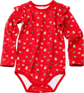 Baby Body Weihnachten Gr 74 80 In Bio Baumwolle Rot