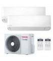 Toshiba Dual Split Klimaanlage Seiya 9000BTU+9000BTU 2,5kW+2,5kW A++/A+ R32