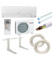 Klimaanlage Mitsubishi-Smart-9000btu 2,5 KW R32-Wi-Fi-MSZ-HR25VF mit Montage-KIT