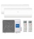 Haier Pearl Dual Split-Klimaanlage 9000+12000BTU 2.5kW+3.5kW WLAN R32