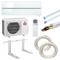 Mitsubishi Klimaanlage Diamond 9000BTU 2,5KW Pearl White R32 Wlan mit Montage-KIT