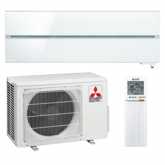 Mitsubishi Klimaanlage Diamond 9000BTU 2,5KW Pearl White R32 Wlan mit Montage-KIT