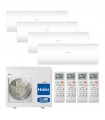 Haier Pearl 2.5+2.5+3.5+3.5kW WIFI R32 Vier-Split-Klimagerät