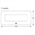 Abb Chiara Platte 7 Module Stein 2CSK0703CH