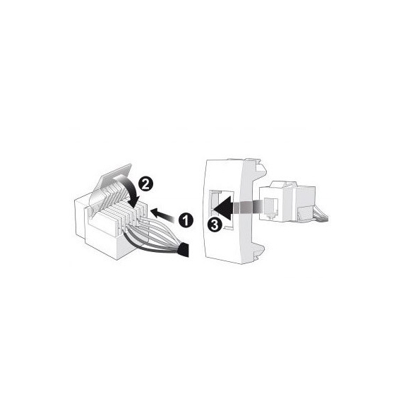 Abb Mylos RJ45-Steckdose CAT 5E UTP 2CSY1124MC