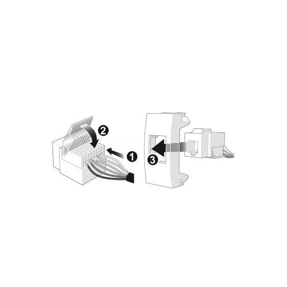 Abb Mylos RJ45-Steckdose CAT 5E UTP 2CSY1124MS