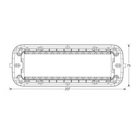 Abb Mylos Halterung 7 Module 2CSY1607MY