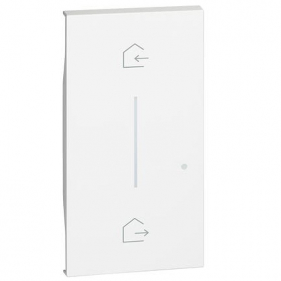 Bticino Living Now beleuchtbare Abdeckung, Symbol: ENTRA & ESCI Wireless Weiß KW40M2